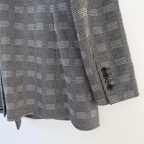 Express Oversized Glen Plaid Double Breasted Blazer - Picture 11 of 12